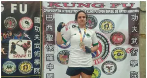 atleta de osasco campeã kung fu open brasil