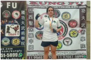 atleta de osasco campeã kung fu open brasil