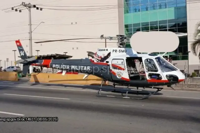 helicópterio águia socorre vitima acidente raposo tavares cotia