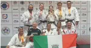 judocas de osasco no campeonato sul americano de judô veteranos e kata