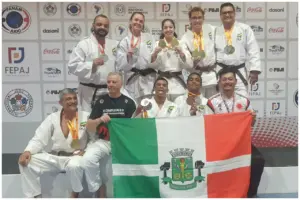 judocas de osasco no campeonato sul americano de judô veteranos e kata