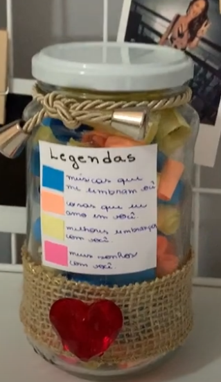 pote de mensagens