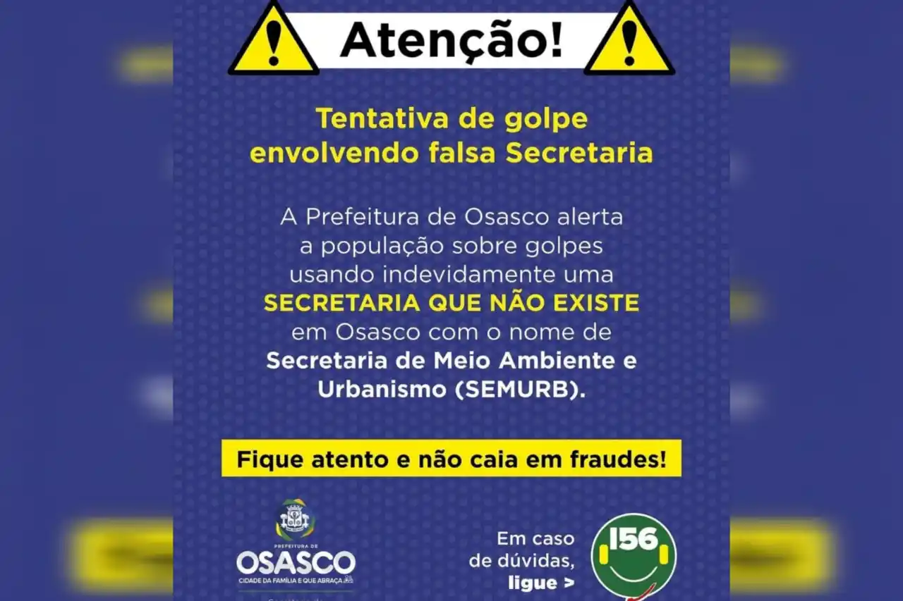 alerta tentativa de golpe falsa secretaria osasco