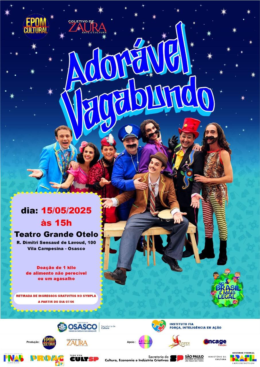 cartaz adorável vagabundo