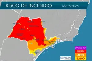 alerta risco de incêndio são paulo