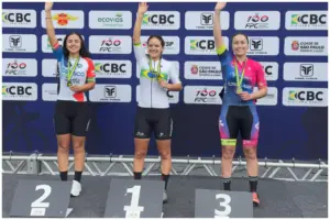 Atleta de osasco no campeonato brasileiro de ciclismo de estrada