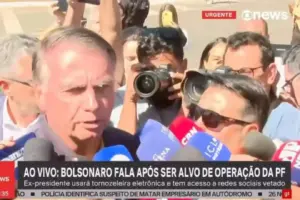 bolsonaro fala com a imprensa