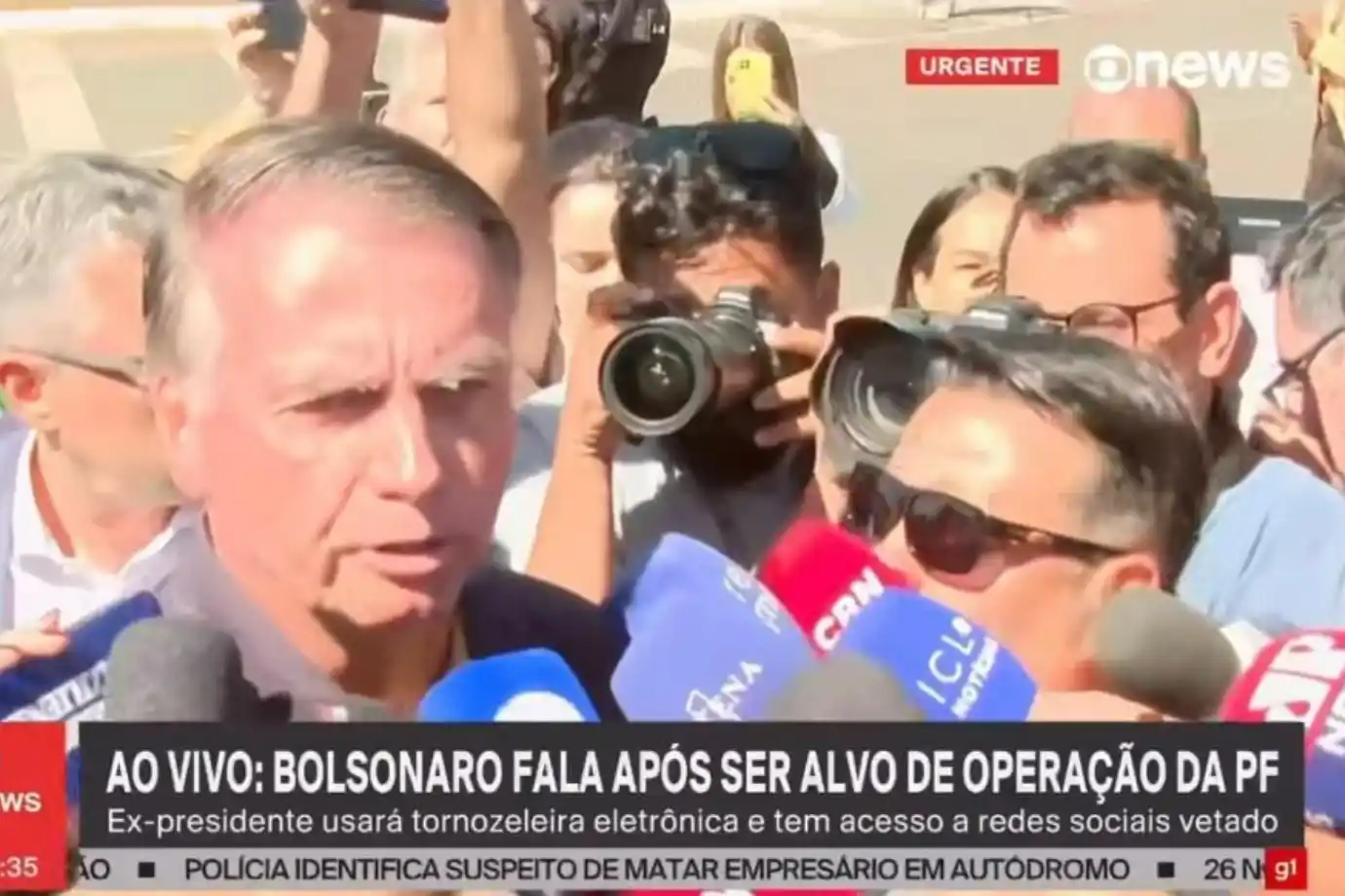 bolsonaro fala com a imprensa