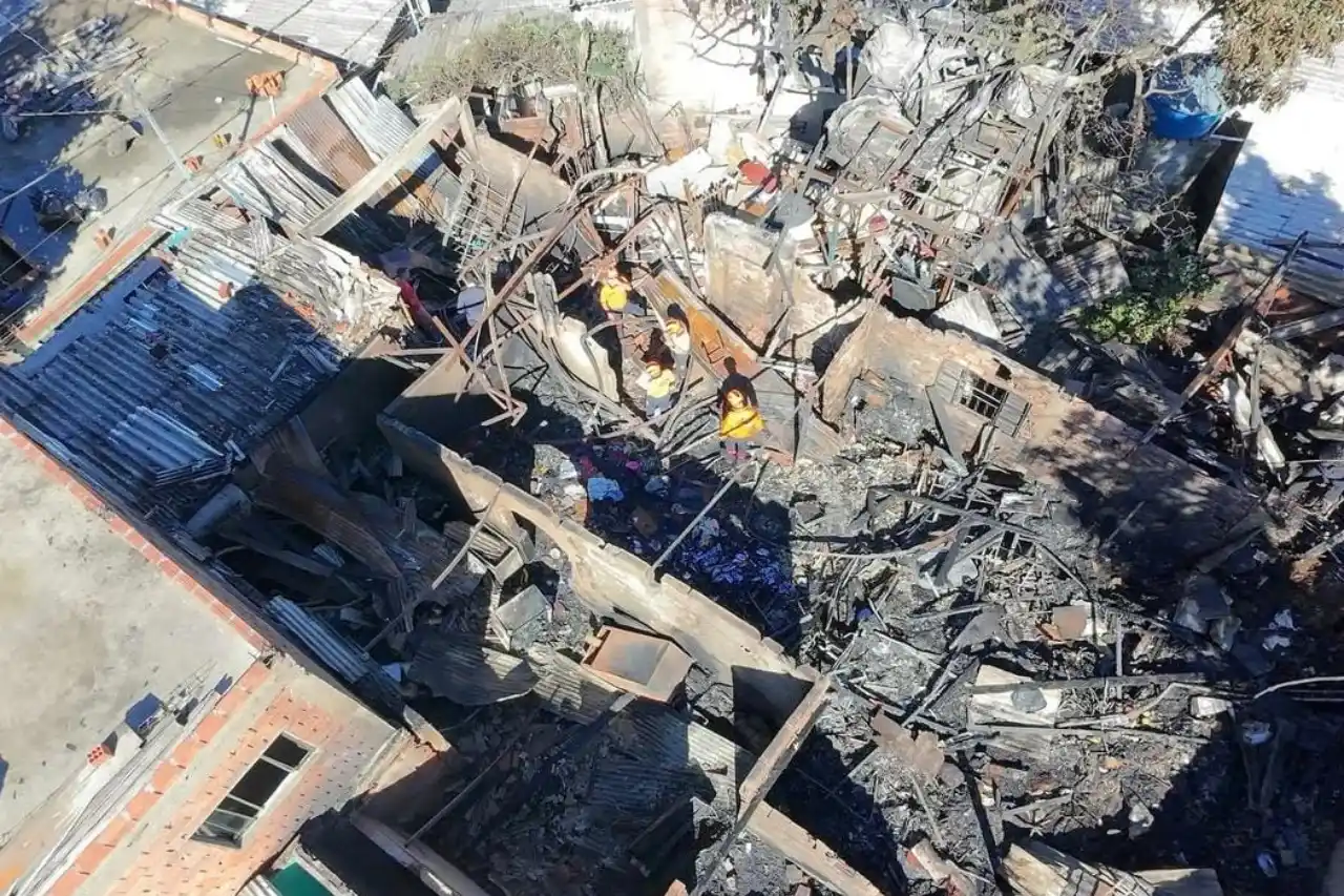 imagem aerea incendio morro do sabao osasco