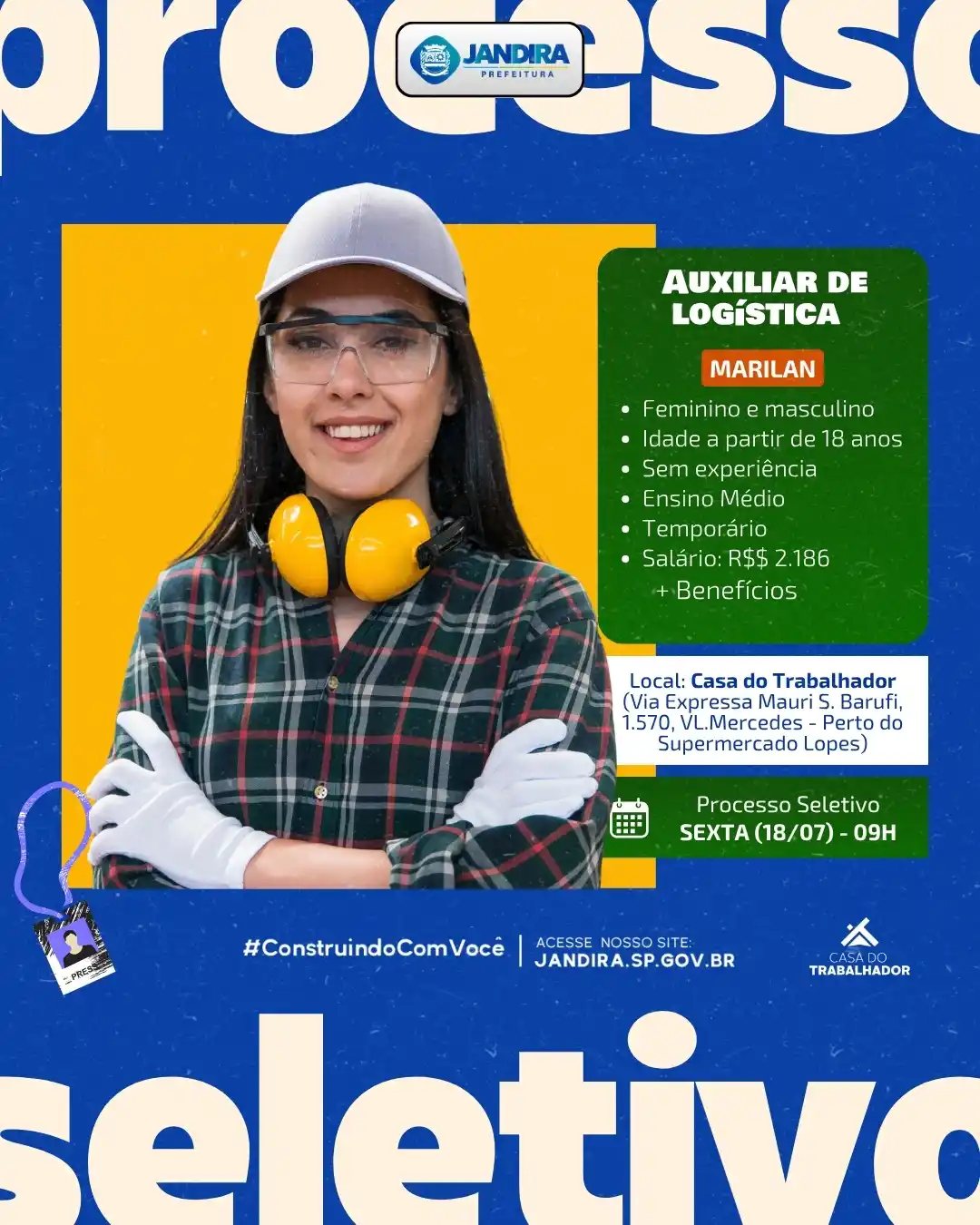 seleção auxiliar d elogística jandira