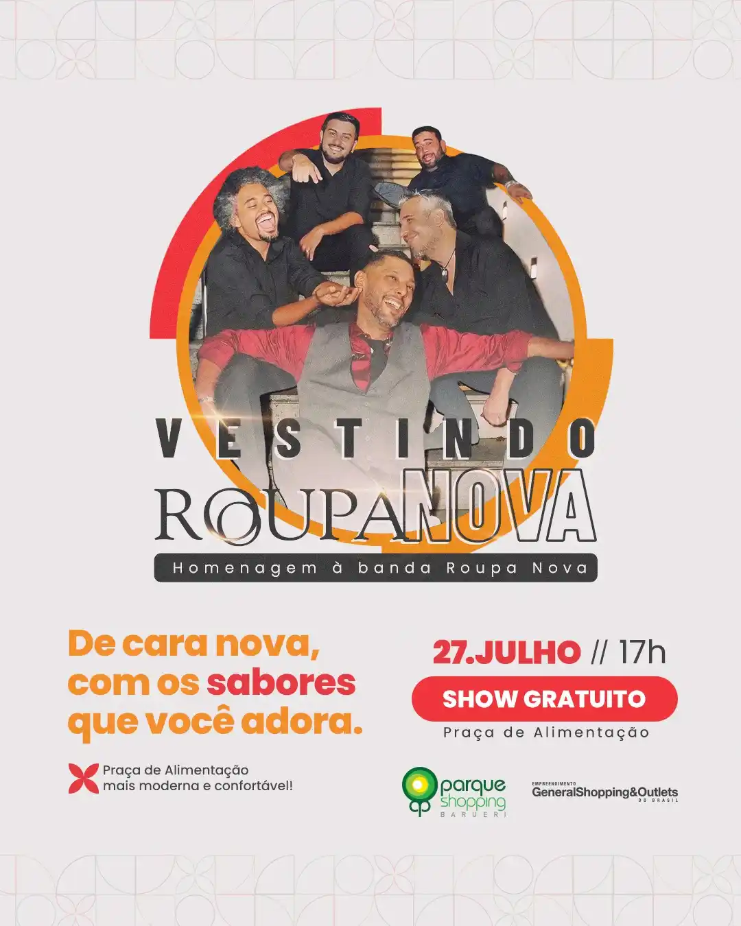 show vestindo roupa nova