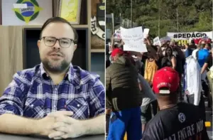 manifestação contra pedágio na raposo tavares cotia