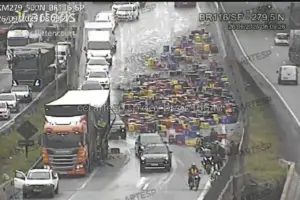 derramamento cerveja rodoanel