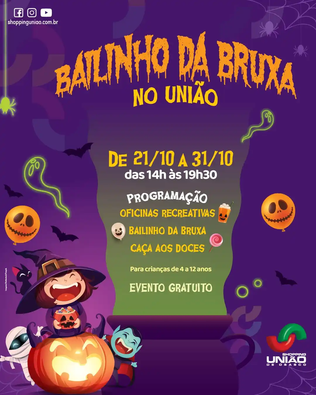 bailinho da bruxa shopping uniao de osasco
