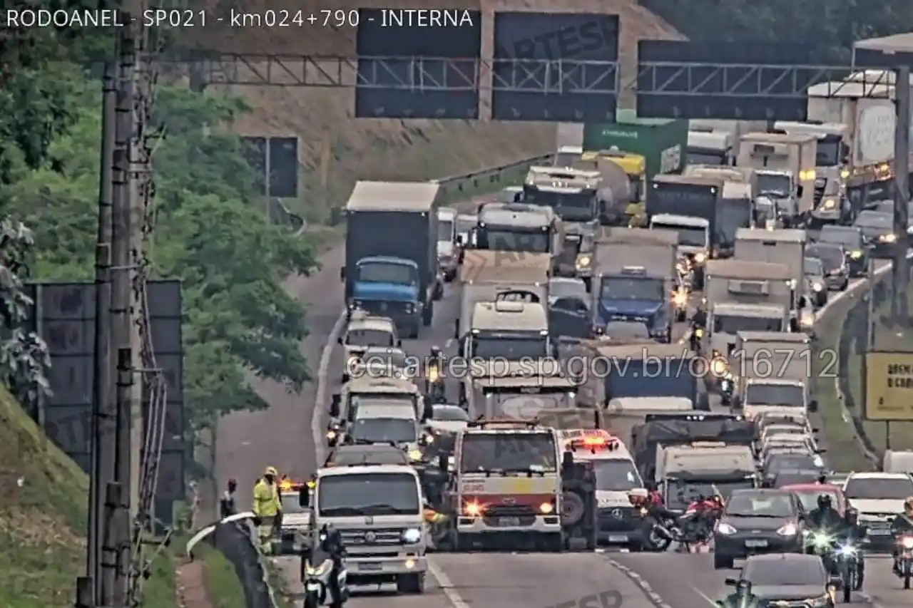 capotamento no rodoanel em osasco