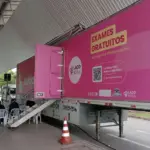 carreta mamografia laço rosa