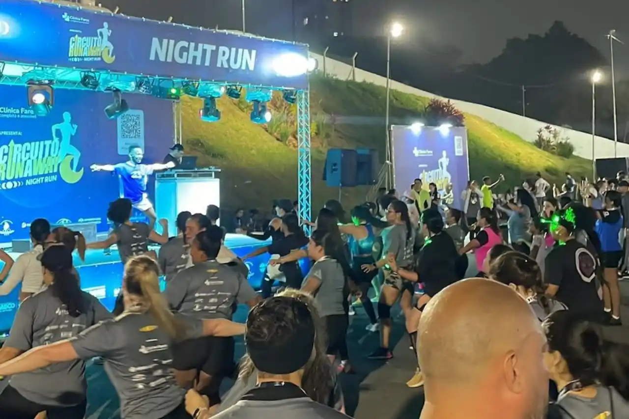corrida noturna em osasco