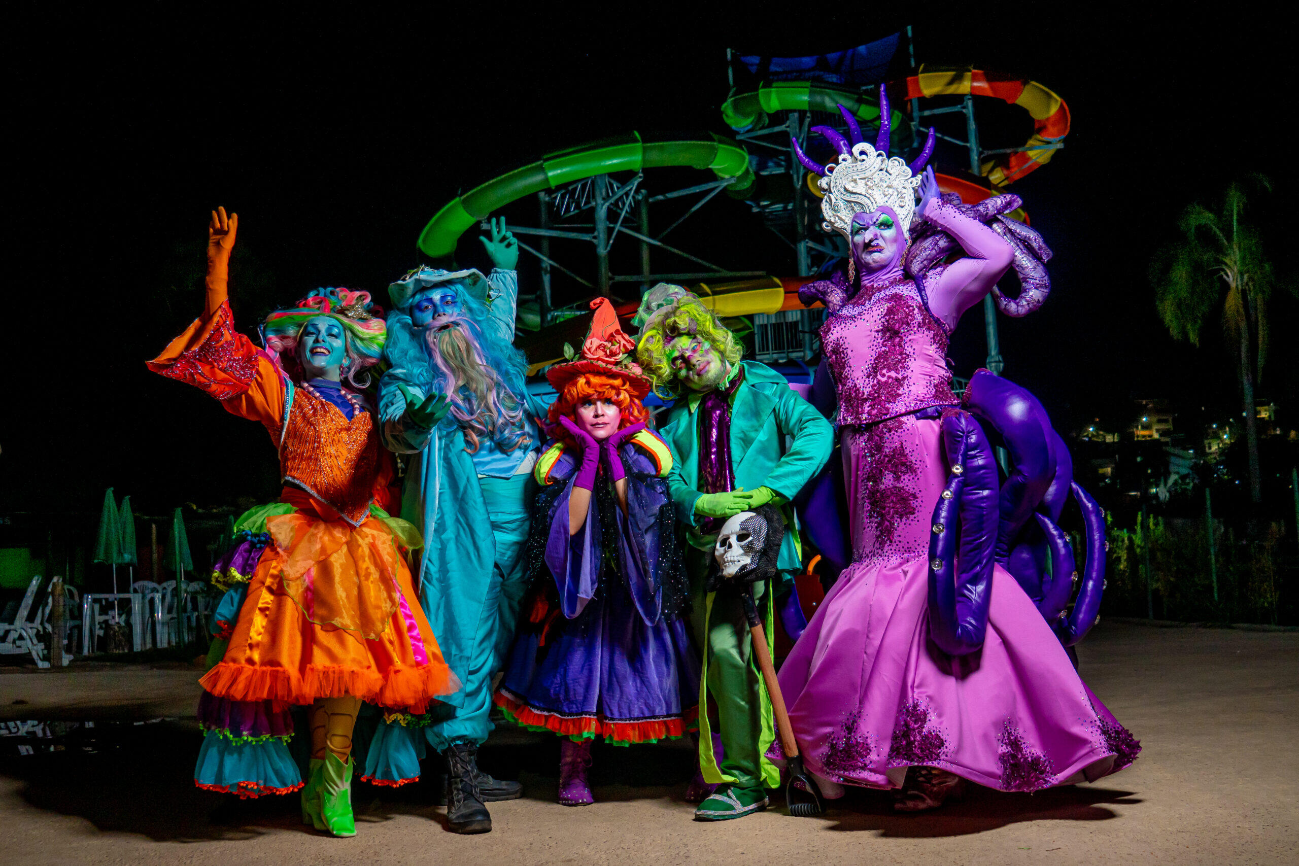 Halloween no parque aquático thermas da mata cotia
