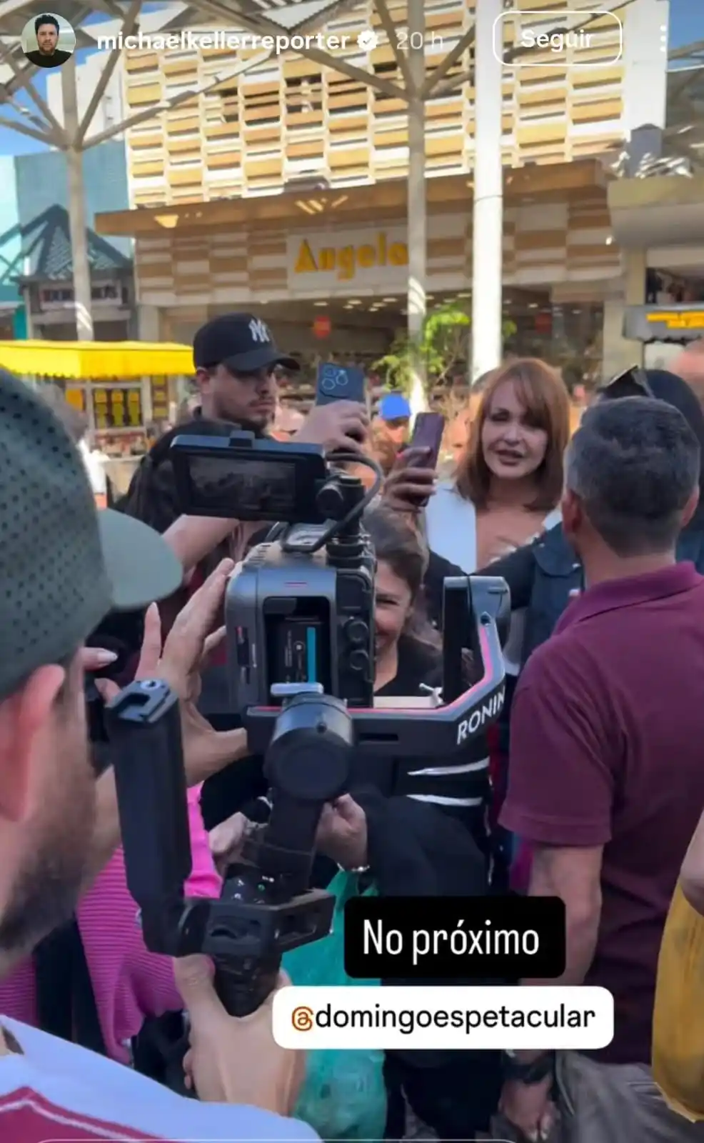 gaby spanic no calcadao de osasco