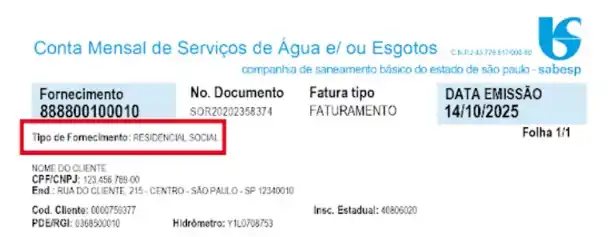 sabesp conta