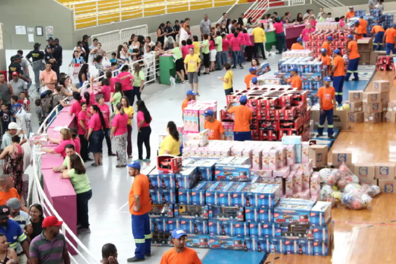 entrega brinquedos