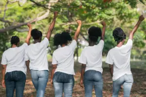 manifestação mulheres de branco