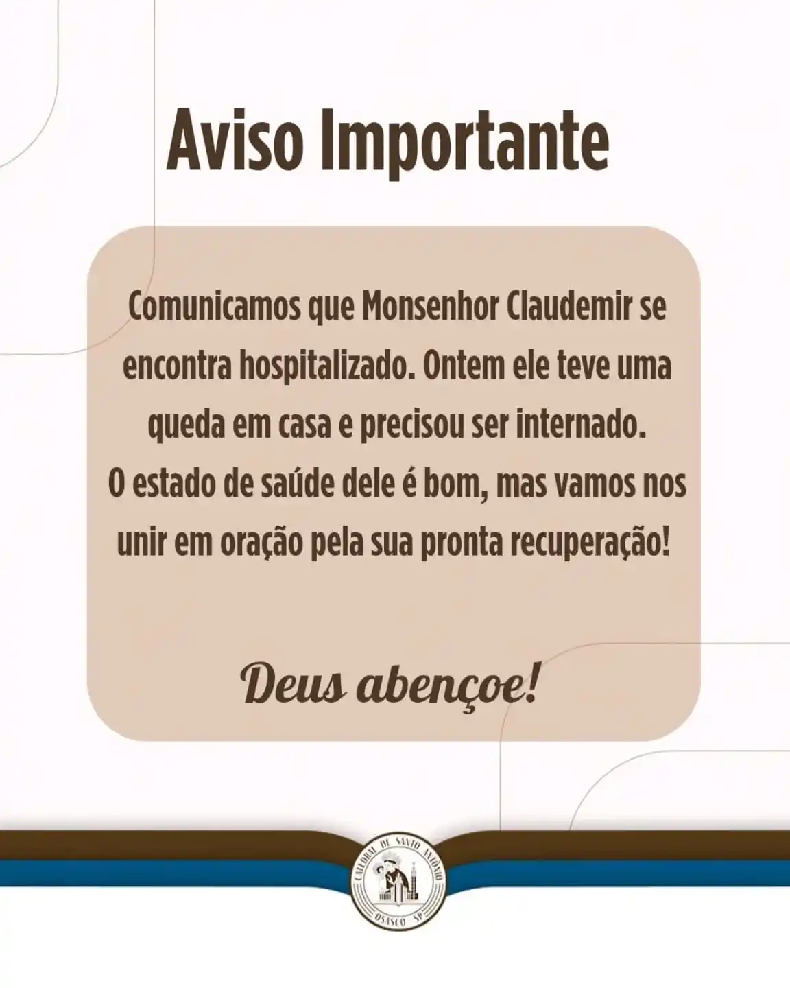 catedral de osasco monsenhor claudemir