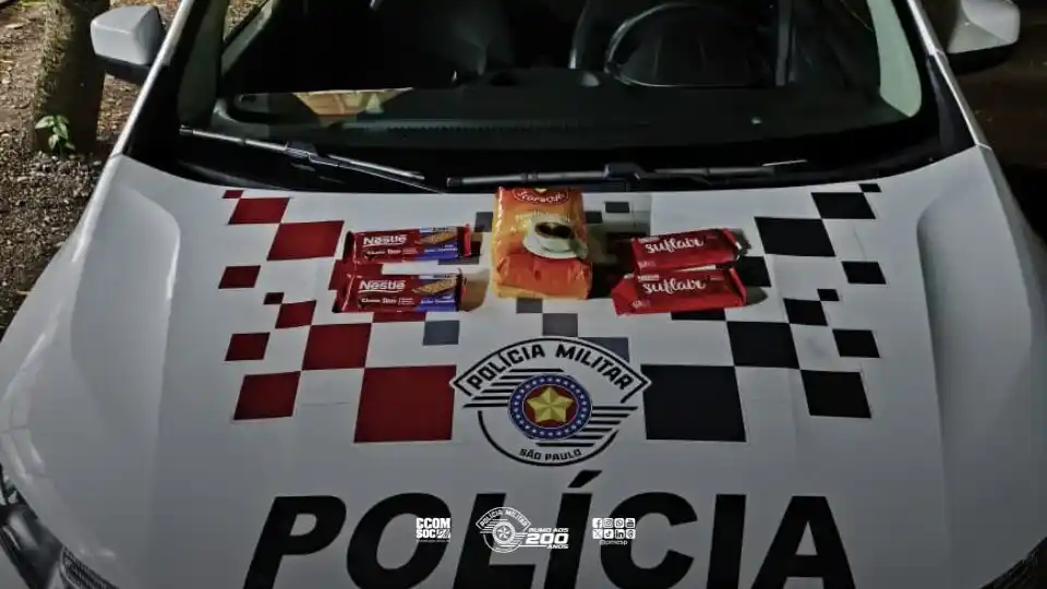 furto de café e chocolates pm