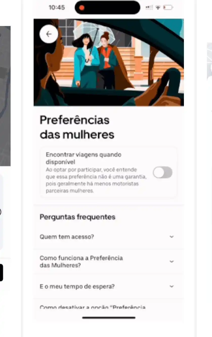 uber mulher app
