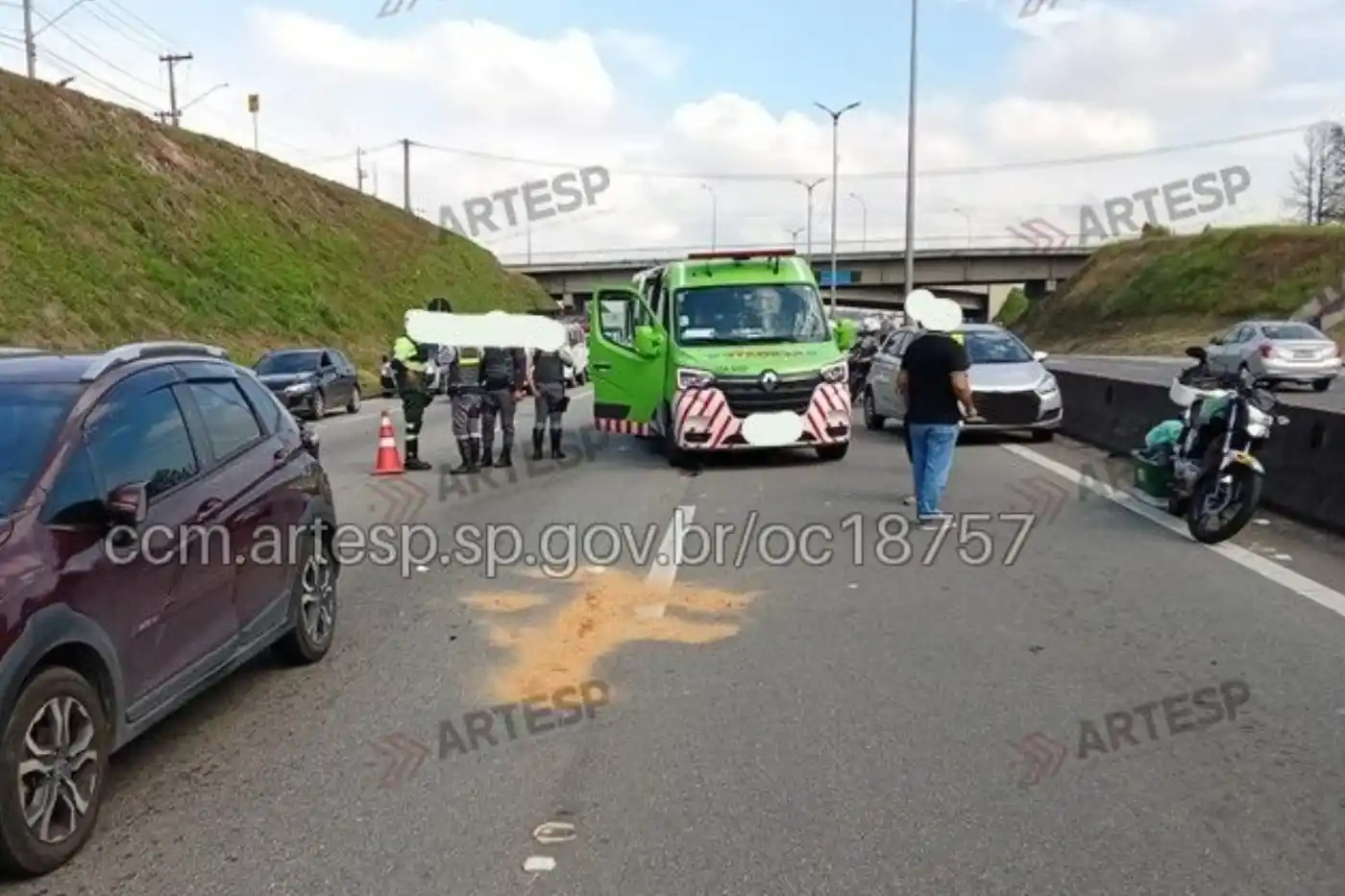 acidente na raposo motociclista