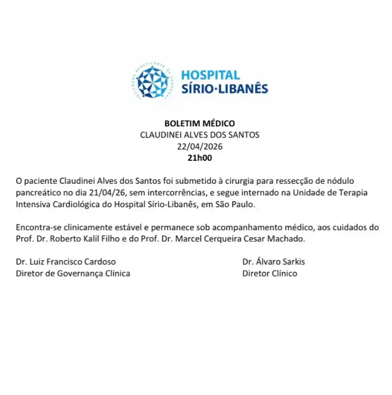 boletim medico ney santos