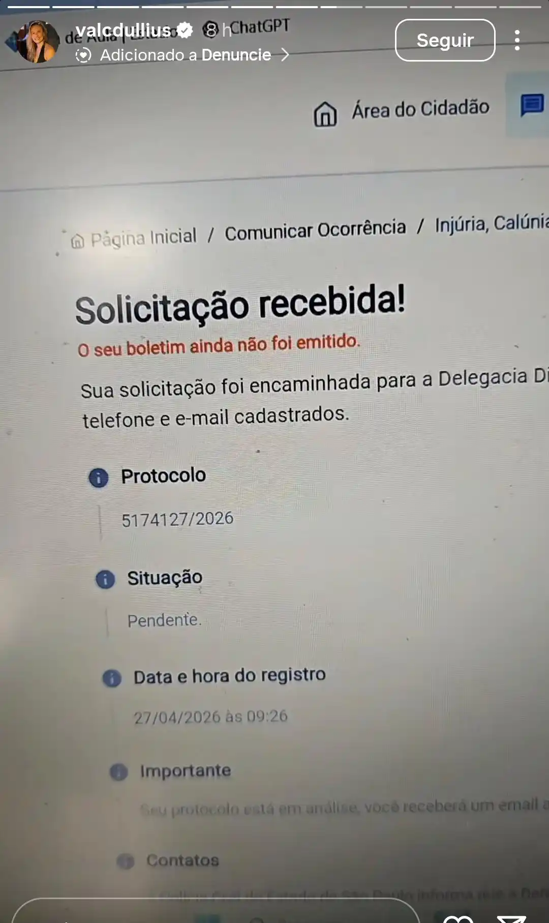 denuncia valquiria