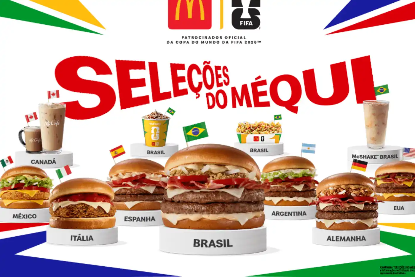 seleçoes do mequi lanches copa do mundo