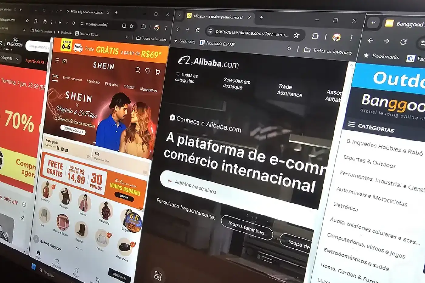 comércio internacional blusinhas taxa