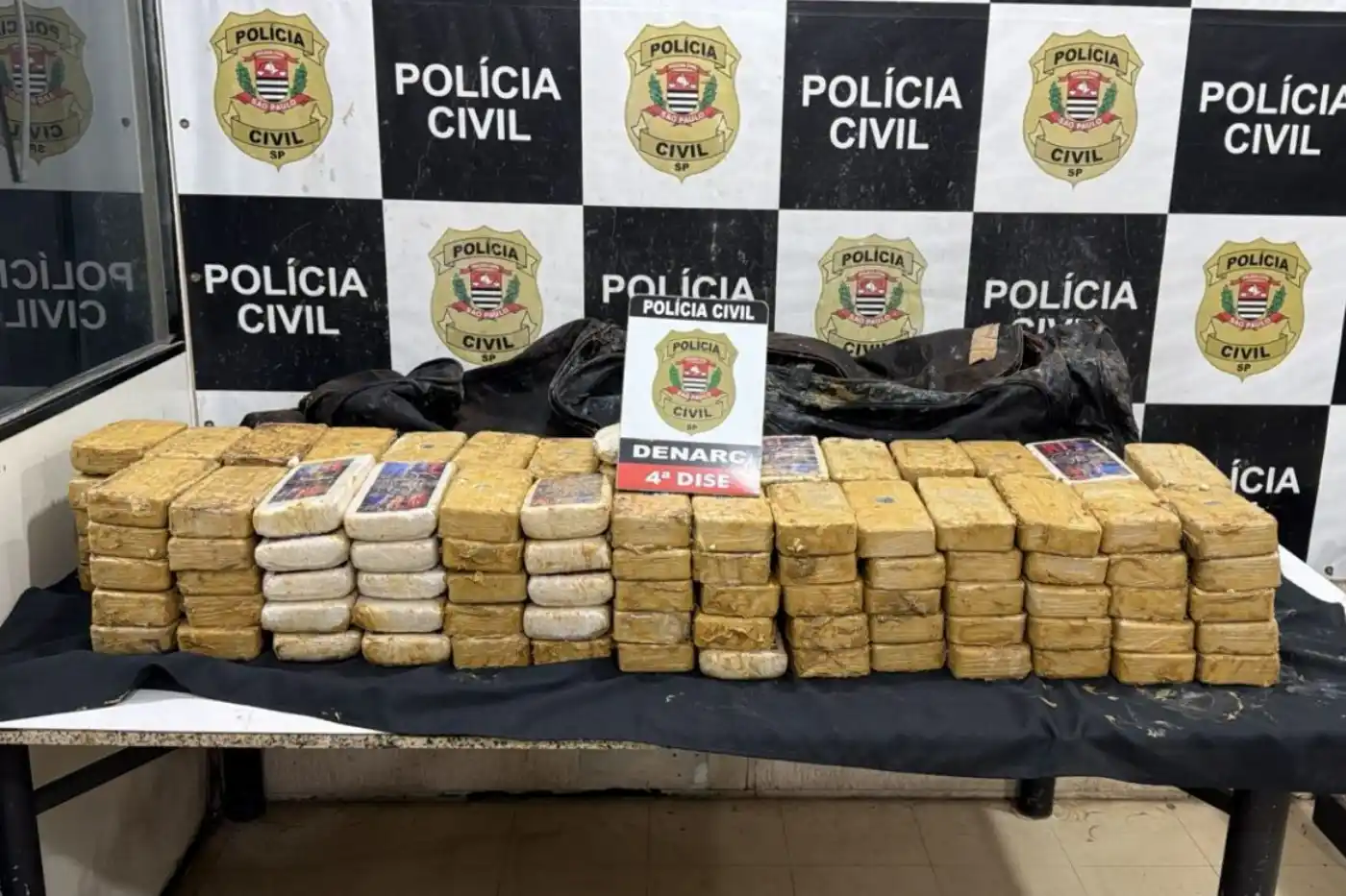droga escondida em pneus sao roque
