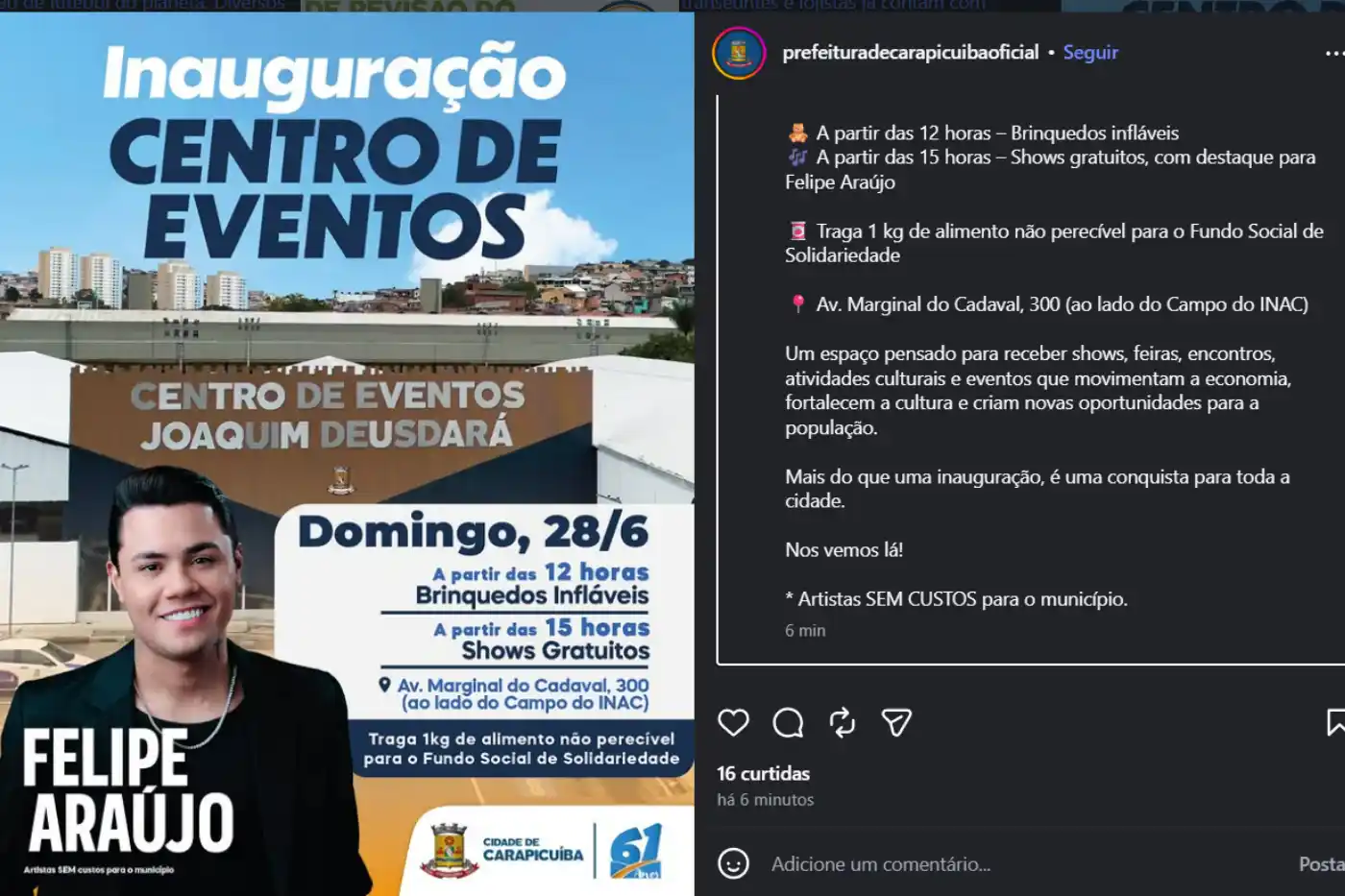 centro de eventos carapicuíba