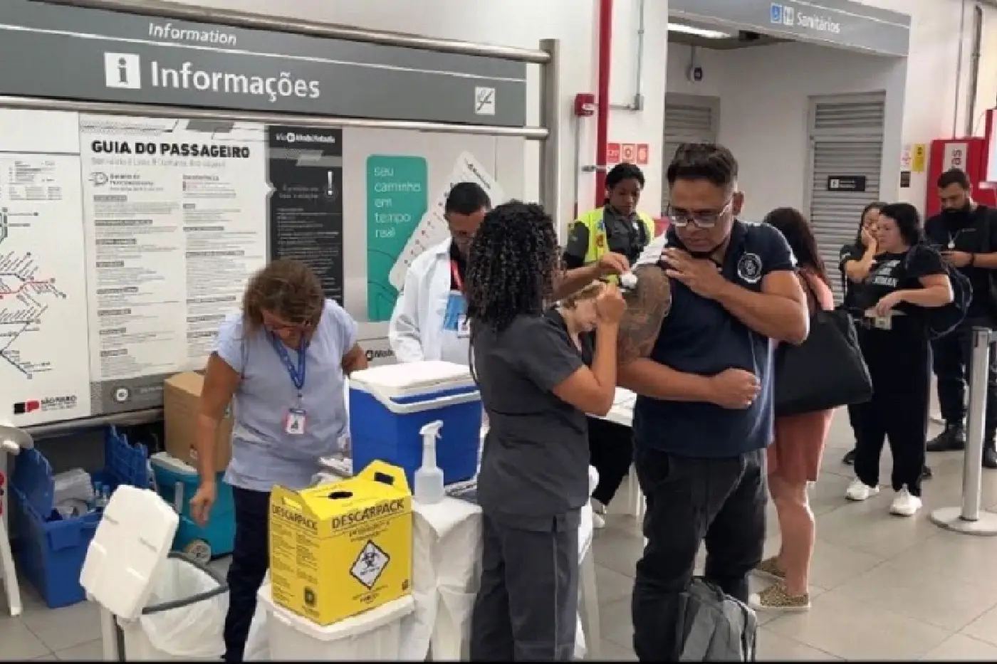 vacinação estação