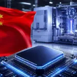 china anuncia início da produção em massa de máquina de litografia para fabricação de chips avançados (montagem ia)