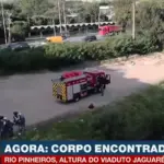 corpo encontrado no rio pinheiros