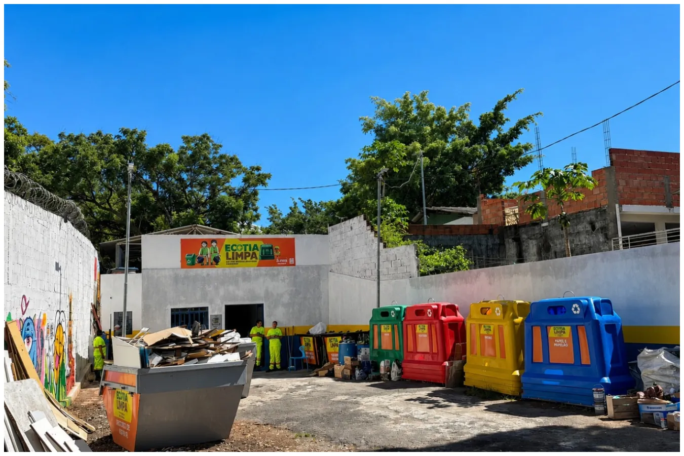 ecocotia limpa recebe recicláveis e entulho de pequenas reformas em cotia