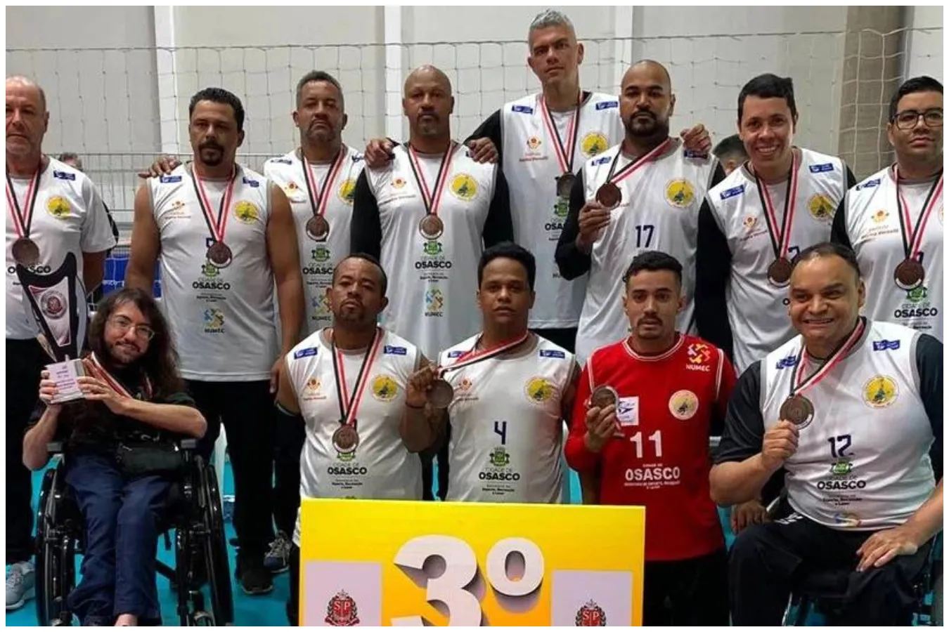 osasco conquista bronze no vôlei sentado dos jogos paralímpicos do estado de são paulo