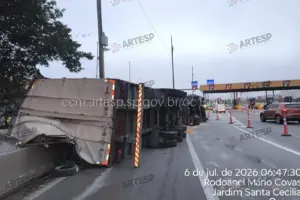tombamento carreta rodoanel