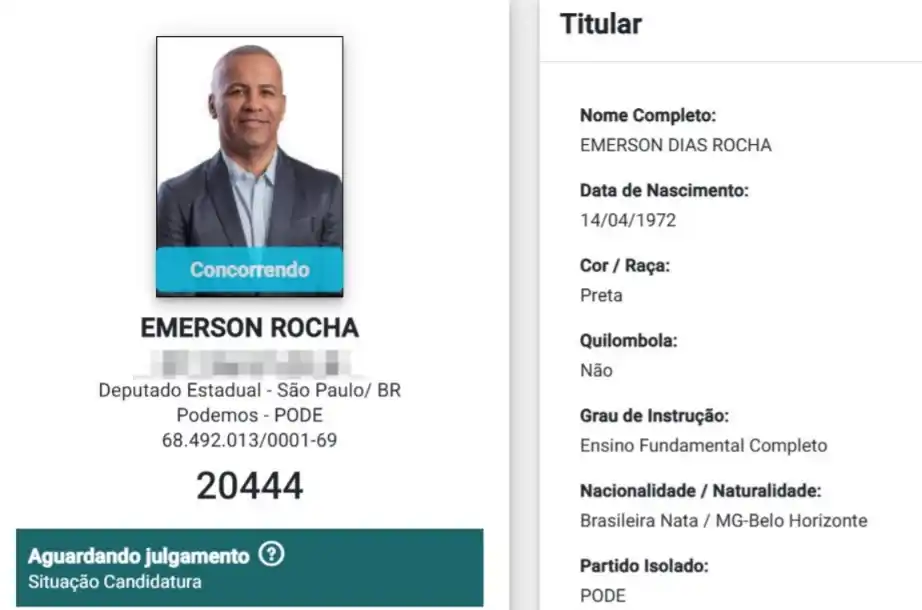 candidatura emerson rocha
