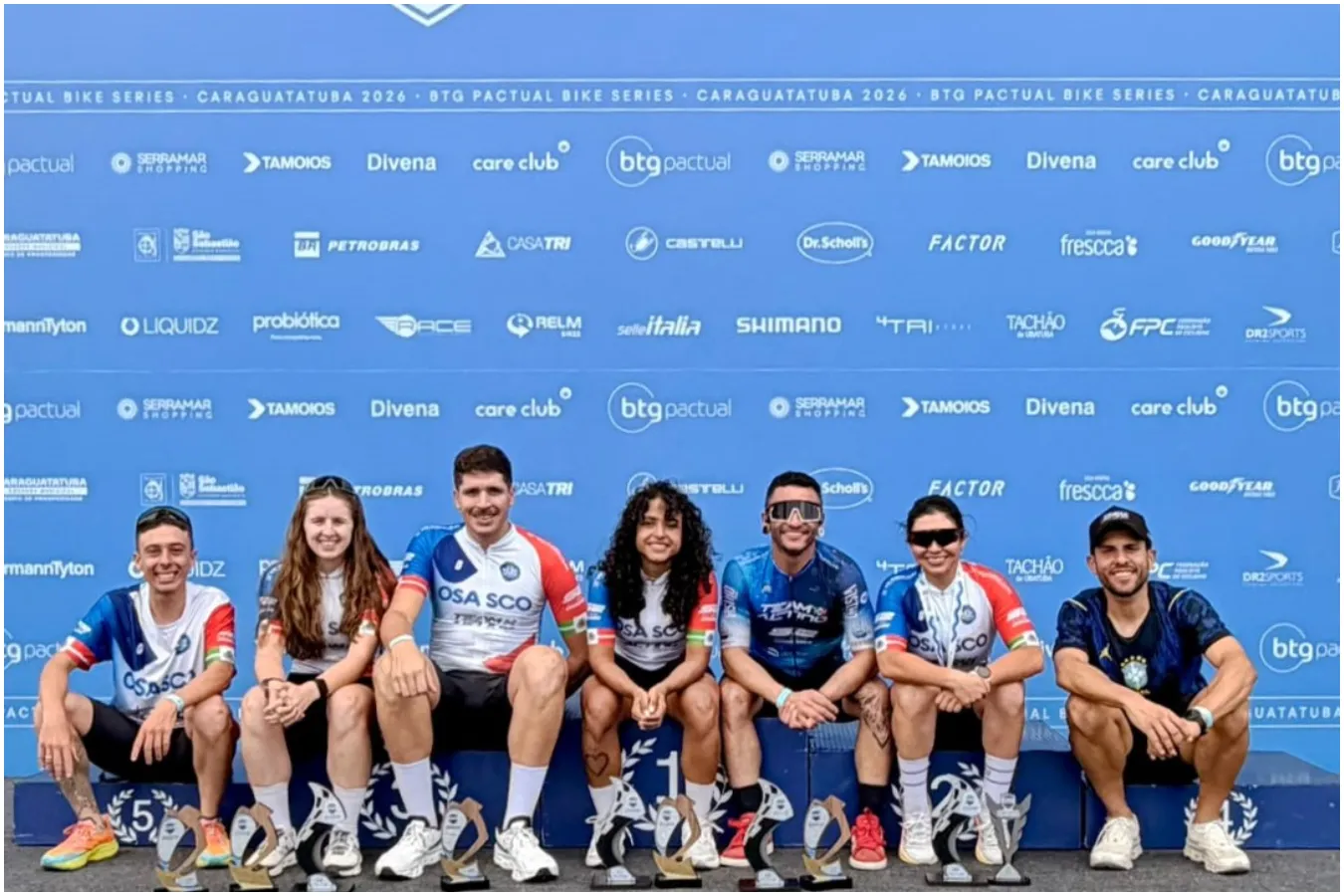 ciclistas de osasco conquistam pódios no btg pactual bike series em caraguatatuba