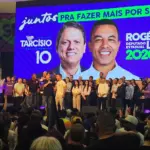 lançamento da campanha do ex prefeito de osasco, rogério lins, com a presença do governador tarcísio de freitas