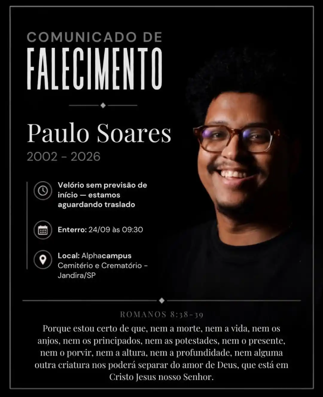enterro paulo soares em jandira