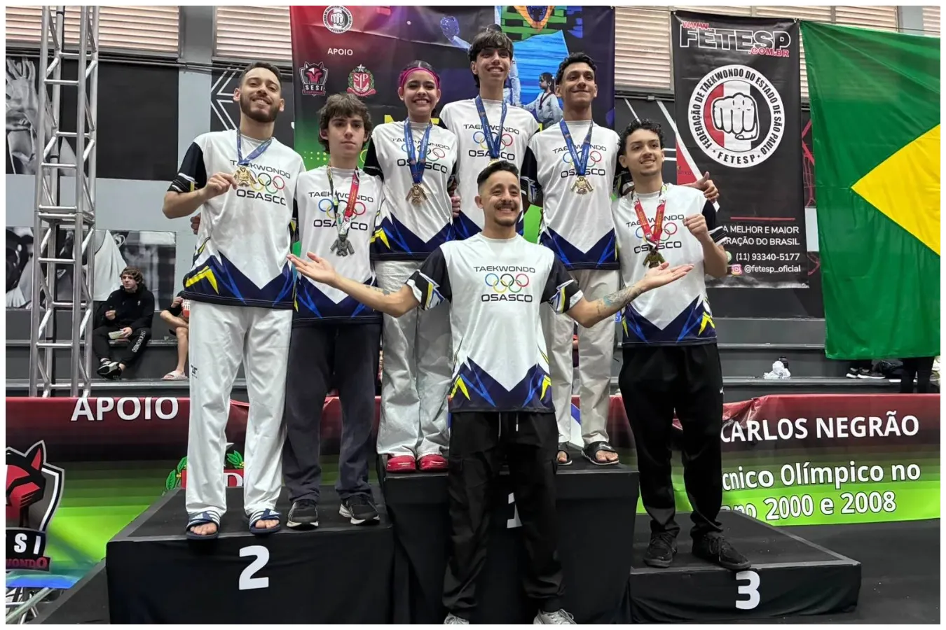 equipe de taekwondo de osasco conquista medalhas na copa são paulo 2026