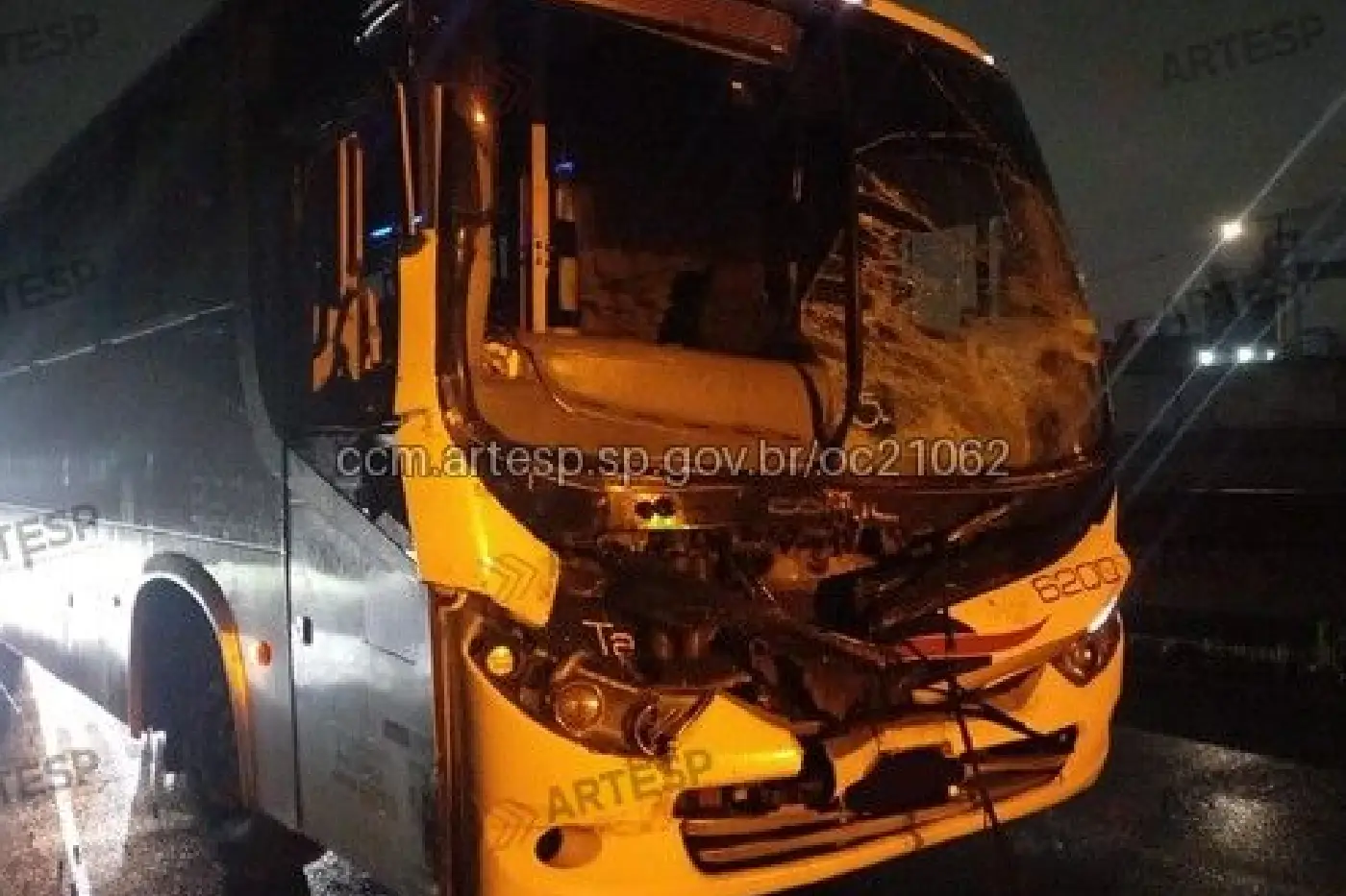onibus acidentado anhanguera