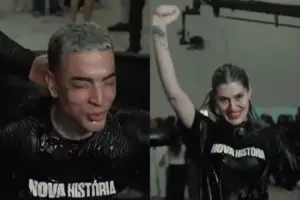 mc guime e esposa se batizam