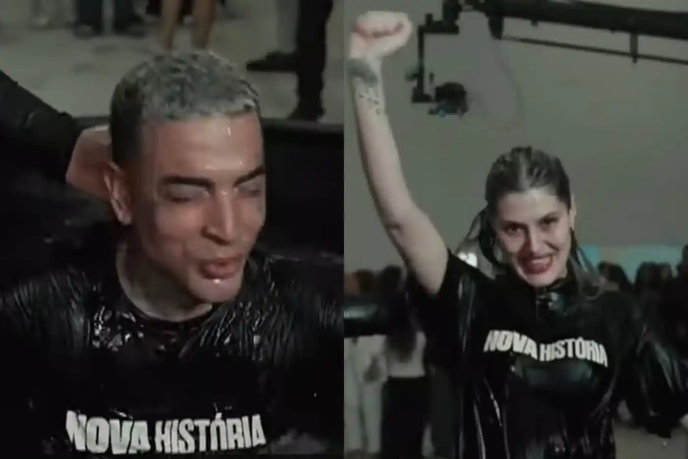 mc guime e esposa se batizam